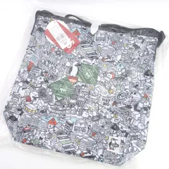 CHUMS / チャムス ◆ショルダーバッグ/総柄/タグ付き/ブラック×ホワイト CH60-3726-Z328-00 【バッグ/バック/BAG/鞄/カバン】 メンズファッション【中古】 