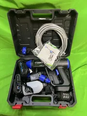 高圧洗浄機 コードレス 充電式 家庭用 6-in-1ノズル 大容量バッテリー付き 2個付き @Y