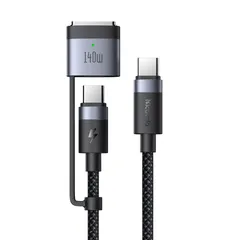 【在庫セール】Mcdodo 240W / 140W USB-C to USB-C & Mag-safe 3 磁気充電ケーブル 140W(Mag-safe) 240W(タイプC) PD3.1新急速充電規格 強力な磁気 マグセーフ 3ケーブル Type-C充電コー