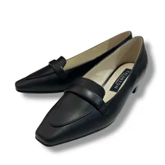 TALANTON by DIANA タラントン バイ ダイアナ 晴雨兼用 スクエアトゥヒールローファー フォーマル 日本製 定価22990- サイズ22.5cm ブラック 箱付き ゴーゴー古着マルイ草加店3647