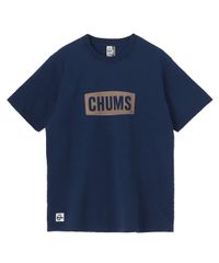 CHUMS チャムス ロゴTシャツ メンズ 半袖Tシャツ コットン 綿100% プリントTシャツ 定番 カジュアル ブランドTシャツ 春夏 CH01-2735