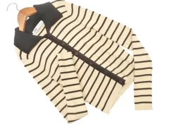 ZARA ザラ ボーダー 襟付き ニット セーター sizeS/黒ｘベージュ ■◇ レディース