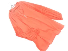 LADY LUCK LUCA レディラックルカ キーネック ボリュームスリーブ チュニック ブラウス シャツ オレンジ ■◇ レディース