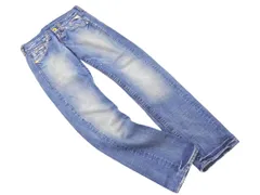 REPLAY リプレイ ボタンフライ ダメージ加工 デニムパンツ size27/青 ■■ レディース
