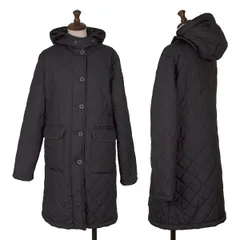 マッキントッシュMACKINTOSH 裏ファーキルティングフーデッドコート 紺38のサムネイル