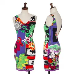 ヴェルサーチ ジーンズクチュールVERSACE JEANS COUTURE トロピカルプリントノースリーブ マルチ40のサムネイル
