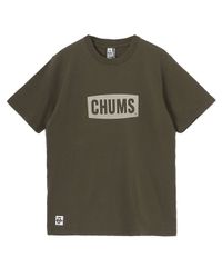 CHUMS チャムス ロゴTシャツ メンズ 半袖Tシャツ コットン 綿100% プリントTシャツ 定番 カジュアル ブランドTシャツ 春夏 CH01-2735