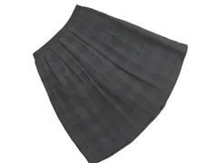 新品 J.PRESS ジェイプレス チェック フレア スカート size9/黒 ■■ レディース