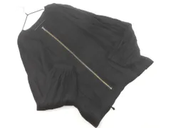 COMME CA ISM コムサイズム ジップアップ ノーカラー ジャケット size9/黒 ■◇ レディース