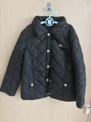 Tommy Hilfiger トミーヒルフィガー キッズ ブラック キルティング ジャケット 7