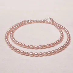 ミキモト ペルリータ K18WG 淡水パール ネックレス ピンク/25-2910