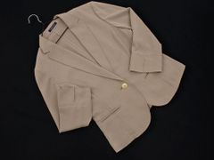 NEWYORKER ニューヨーカー ストライプ テーラード ジャケット size13/ベージュ ■◇ レディース