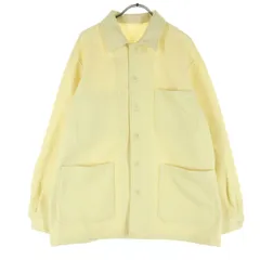 EDIFICE エディフィス 日本製 長袖 ニット カバーオール M アイボリー系 メンズ 古着