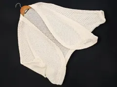 INGNI イング 透かし編み ドルマン カーディガン sizeM/オフホワイト ■◇ レディース