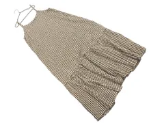 FREAK'S STORE フリークスストア ギンガムチェック キャミソール ワンピース sizeF/黒ｘベージュ ■◇ レディース