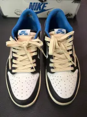 ナイキ ジョーダン1 トラヴィススコット フラグメント デザイン ロー ミリタリーブルー 260