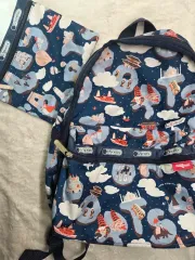 正規品) LeSportsac レスポートサック bon voyage バックパック + ポーチ セット / ハローキティ