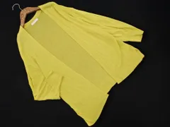 DRESKIP ドレスキップ ニット カーディガン sizeM/黄 ■◇ レディース