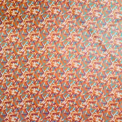 No.268　幾何学模様ラミネート生地