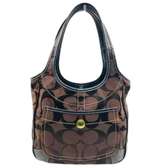 COACH トートバッグ　シグネチャー ハンドバッグ キャンバス
