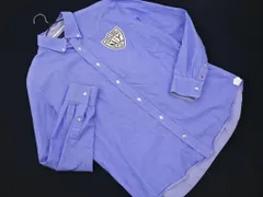 TOMMY HILFIGER トミーヒルフィガー ストライプ ワッペン ボタンダウン シャツ sizeXL/青 ■◇ メンズ