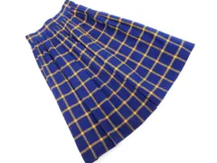 snidel スナイデル チェック Aライン 台形 スカート sizeF/紺 ■◇ レディース