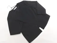 NATURAL BEAUTY BASIC ナチュラルビューティーベーシック ノーカラー ジャケット sizeL/紺 ■◇ レディース