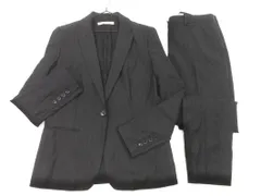 theory luxe セオリーリュクス ストライプ セットアップ ジャケット パンツ スーツ size42/黒 ■◇ レディース