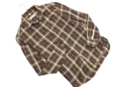 JOURNAL STANDARD ジャーナルスタンダード チェック シャツ sizeM/茶ｘカーキ ■◇ メンズ