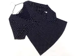 agnes b アニエスベー ドット ギャザー カットソー size2/紺 ■◇ レディース