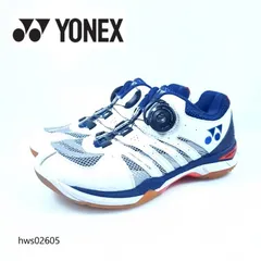 ヨネックス パワークッション コンフォート ワイド ダイヤル 23.5cm SHBCFWD YONEX バドミントンシューズ BOAシステム 4E 幅広 快適 軽量 ホワイト ネイビー レッド 希少 人気モデル メンテナンス済み 競技 部活 hws02605のサムネイル