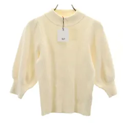 未使用 SLY スライ 7分袖 リブ ニット FREE アイボリー レディース 古着