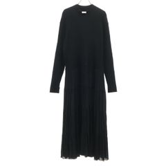 美品 ADORE アドーア ニットドッキングワンピース クリーニング済み！アドーア ADORE ニットドッキングワンピース 黒
