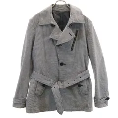 BURBERRY LONDON BLUE LABEL バーバリー ロンドン ブルーレーベル ハウンドトゥース柄 ジャケット L ホワイト 三陽商会 千鳥格子 メンズ 古着