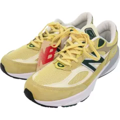 未使用品 ニューバランス U990TE6 スウェード イエロー 黄 スニーカー メンズ 1098 NEW BALANCE