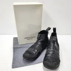 【現状渡し品】COMME des GARCONS HOMME PLUS コムデギャルソンオムプリュス PATCHWORK SIDE GORE BOOTS パッチワーク サイドゴア ブーツ シューズ 靴 【164-260320-ay-05-izu】