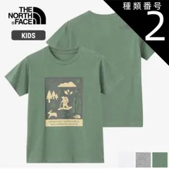 【新品】 種類2：DG(ダックグリーン)/140 ザ・ノース・フェイス Tシャツ キッズ ショートスリーブ シレトコトコティ THE NORTH FACE NTJ32534ST 知床トコさん 半袖 ジュニア 子供服 ギフト プレゼント メール便 (260304