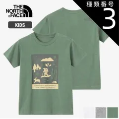 【新品】 種類3：DG(ダックグリーン)/150 ザ・ノース・フェイス Tシャツ キッズ ショートスリーブ シレトコトコティ THE NORTH FACE NTJ32534ST 知床トコさん 半袖 ジュニア 子供服 ギフト プレゼント メール便 (260304