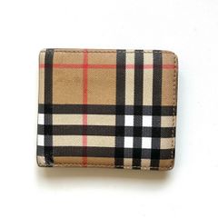 ⚫︎Burberry（バーバリー）ノヴァチェック2つ折り財布/ブラウン