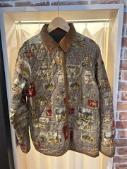 A-1768 ペンドルトン PENDLETON キルティングジャケット カバーオール カジュアルジャケット 中綿 キルティング ハンティング ブラウン サイズSのサムネイル