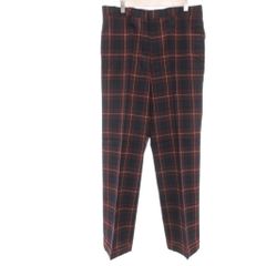 ブルックスブラザーズ BROOKS BROTHERS 美品 パンツ スラックス ウール 32 赤 レッド チェック柄 フルレングス /NL ■GY12