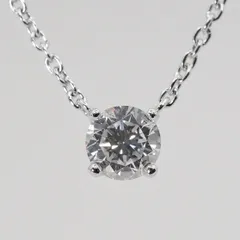 ヴァンドーム青山 0.27ct キャトル ネックレス 一粒ダイヤ/24-1487