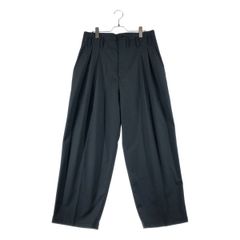 Cristaseyaブラックデニム プリーツ トラウザーズ パンツ XL - メルカリ