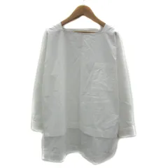 アーバンリサーチ ドアーズ URBAN RESEARCH DOORS チュニック ブラウス 長袖 スクエアネック 無地 オーバーサイズ F 白 ホワイト /YS39