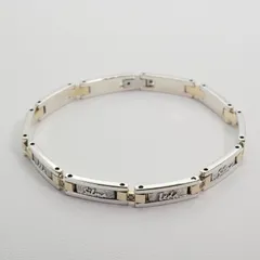 極美品レダシルマ K10×シルバー コンビ ダイヤ ブレスレット/24-5726のサムネイル