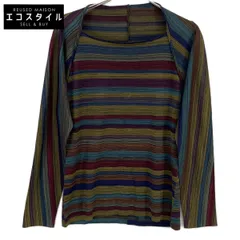 JURGEN LEHL ヨーガンレール ﾏﾙﾁｶﾗｰ ﾎﾞｰﾀﾞｰ ｳｰﾙ ﾄｯﾌﾟｽ