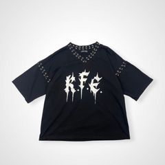 REFLEM/レフレム リングピアス付きTシャツ/ハーフスリーブカットソー 