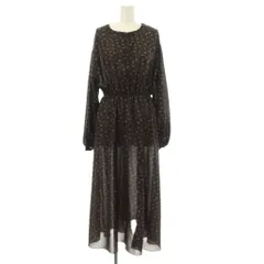 スナイデル SNIDEL ワンピース F 茶 花柄 長袖 ロング丈 /JP