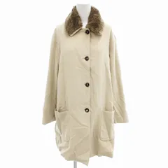 ロロピアーナ Loro Piana カシミヤ コート ステンカラー ミンクファー 毛皮 42 ベージュ /FF ■GY19のサムネイル