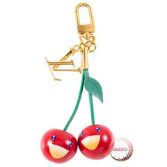 LOUIS VUITTON ルイ・ヴィトン LV×TM バッグチャーム チェリー